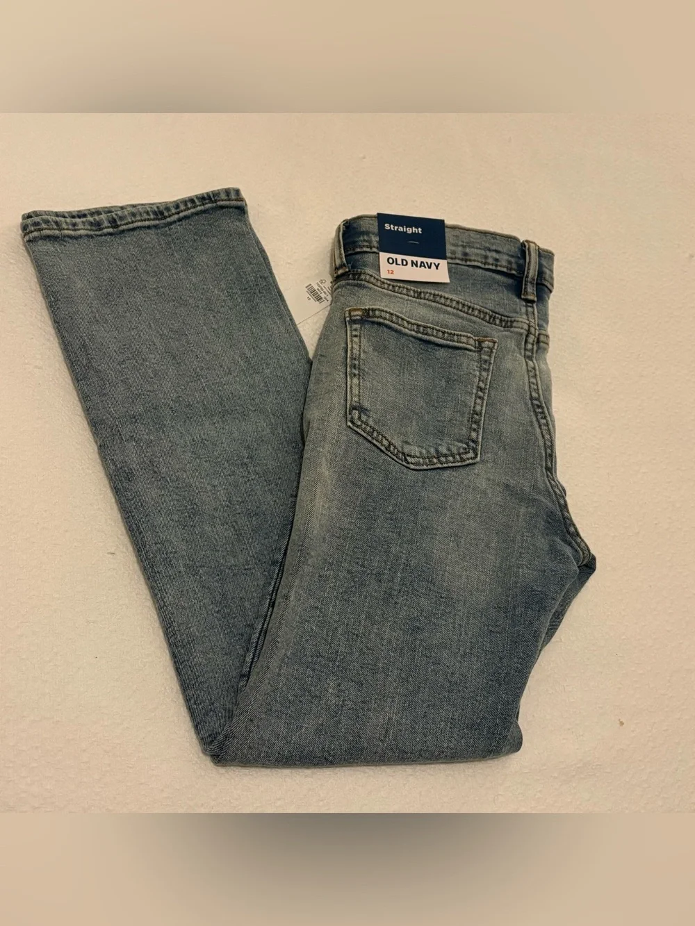 Old Navy Denim Blue Jeans Straight NWT Kids Boys SIZE 12